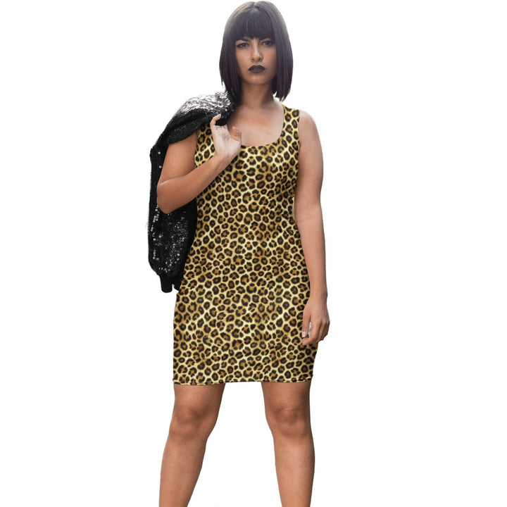 Bodycon Dress – Soft Leopard Pattern | ARLXUN