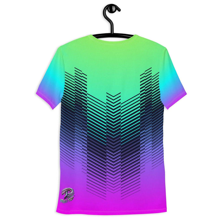 Men’s Athletic T-shirt – Gradient Pulse Print -ARLXUN