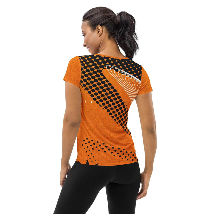 Women's Athletic T-Shirt with Geometric Print -ARLXUN