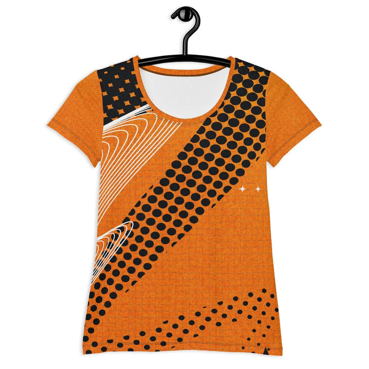 Women's Athletic T-Shirt with Geometric Print -ARLXUN