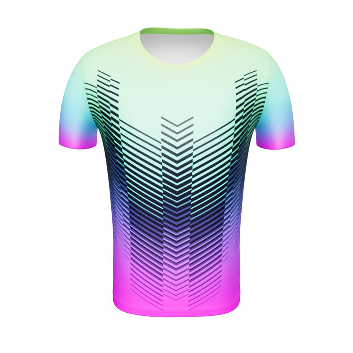 All-Over Print Men's Gradient Pulse Athletic T-shirt
