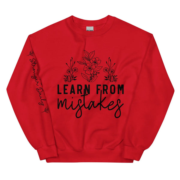 Learn from mistakes-Unisex Sweatshirt -ARLXUN