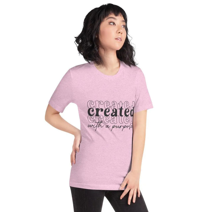 Unisex T-Shirt - Created with a Purpose -ARLXUN